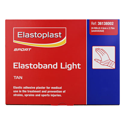 Elastoband Light Elastic Adhesive Bandage - 2.5cm x 2.75m (24 Rolls)