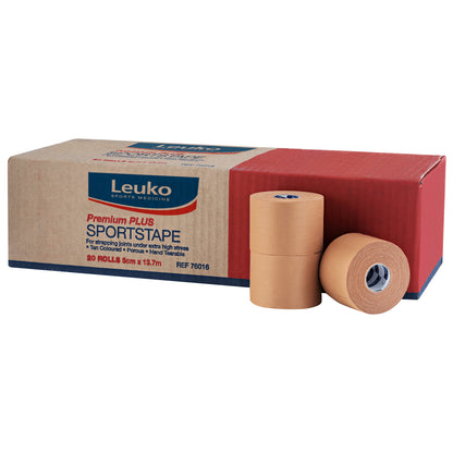 Leuko Premium Plus Rigid Strapping Tape - 5cm x 13.7m (20 Rolls)