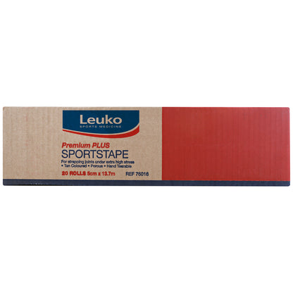 Leuko Premium Plus Rigid Strapping Tape - 5cm x 13.7m (20 Rolls)