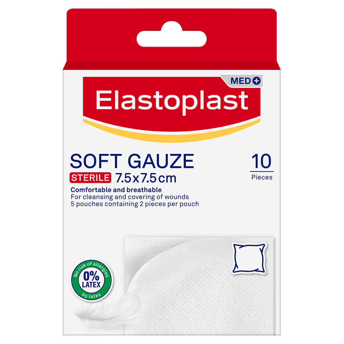 Sterile Soft Gauze 7.5 x 7.5cm (10 Pieces) - MOQ 10